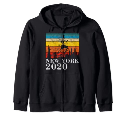 New York City 2020 para corredores y zapatillas de correr maratón Sudadera con Capucha
